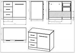 Misty Мебель для ванной Респект 110 L – фотография-5
